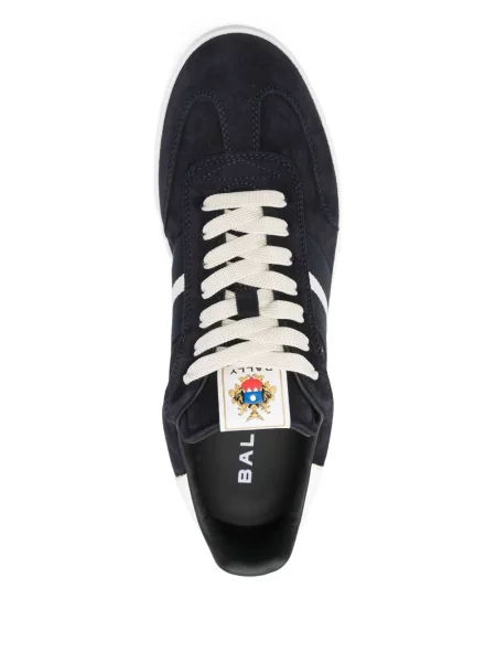 Sneakerși Bally din piele de căprioară cu imagine albastru