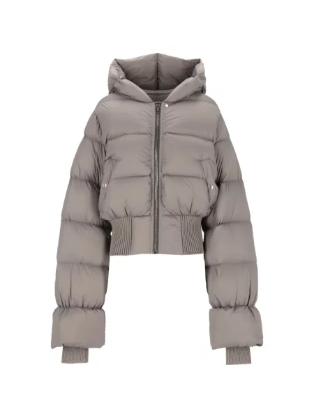 Geacă Rick Owens cu glugă gri