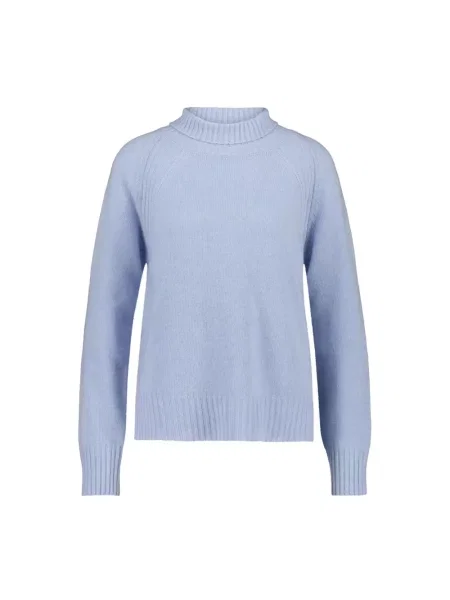 Sweter z golfem Dondup wełniany niebieski