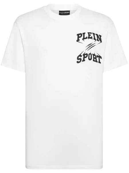 Tricou Plein Sport cu imagine cu decolteu rotund alb