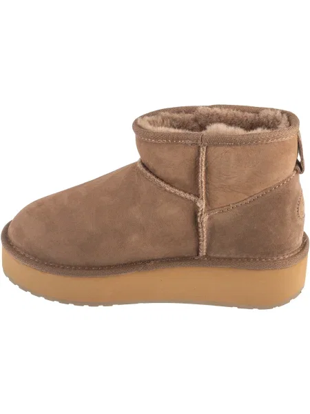 Dámske snehule EMU Australia Stinger Micro Flatform mushroom béžová