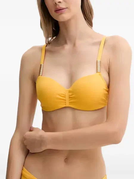 Top Chantelle cu volane galben