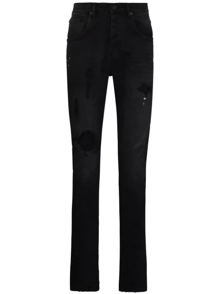 Džíny Purple Brand s dírami černé