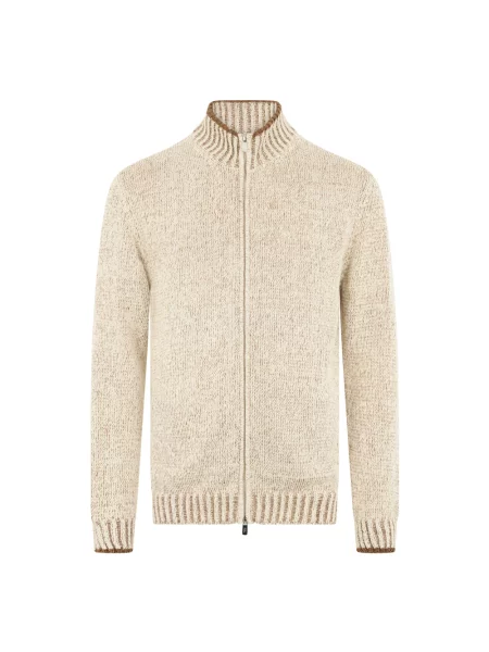 Kardigan Fedeli elegancki beżowy