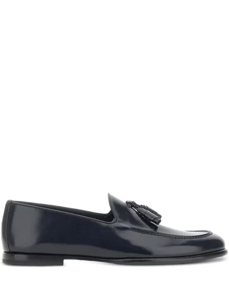 Kožené loafers Neil Barrett modré