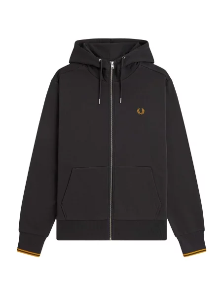 Hanorac cu glugă Fred Perry cu glugă gri