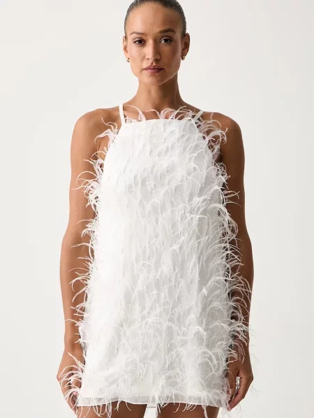 Pinko rochie alb