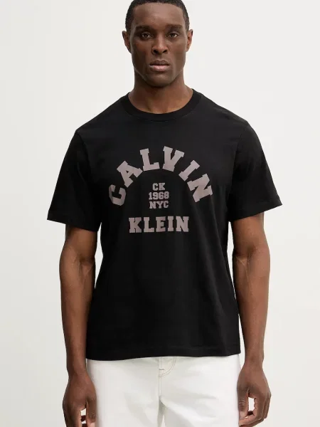Tričko Calvin Klein Jeans s potiskem černá