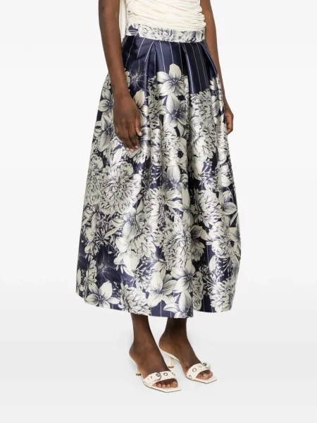 Spódnica midi Lunatica Milano niebieska