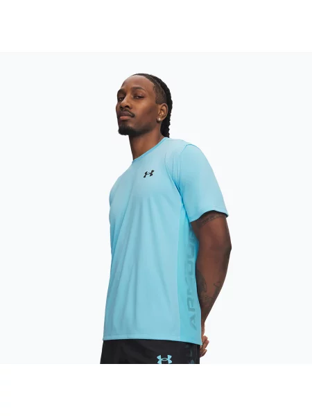 Tricou de antrenament bărbați Under Armour Tech Utility SS fresco blue/black negru