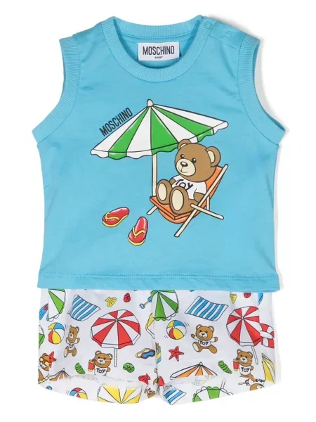 Szorty dziecięce Moschino niebieskie