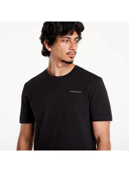 Rövid póló Calvin Klein Jeans fekete