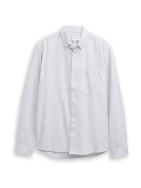 TOM TAILOR DENIM Cămașă gri deschis negru