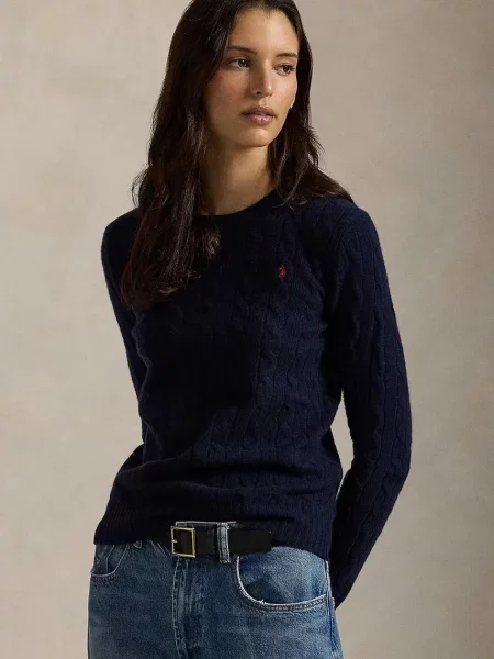 Polo Ralph Lauren Pulover bleumarin alb