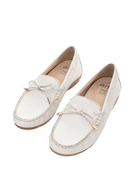 Pantofi loafer Ara din piele alb