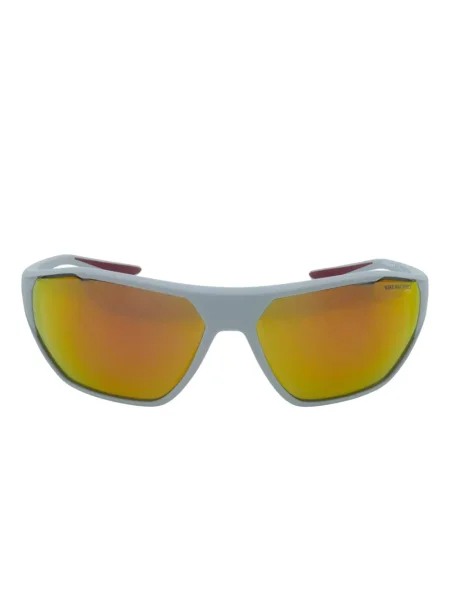 Ochelari de soare Nike cu cordon din jerseu cu imprimeu abstract gri