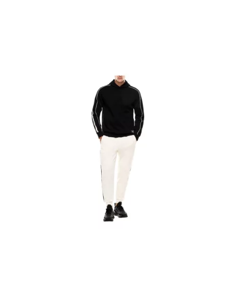 Bluza z kapturem Emporio Armani Ea7 z kapturem z logo czarna