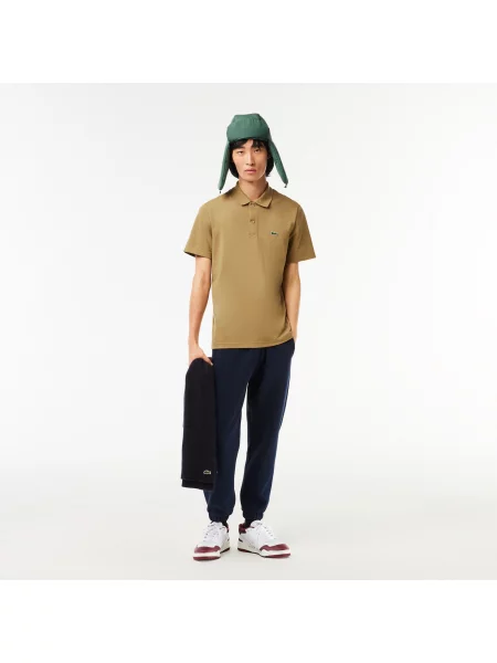 Lacoste Koszulka Polo Regular Fit Z I Bawełny beżowa