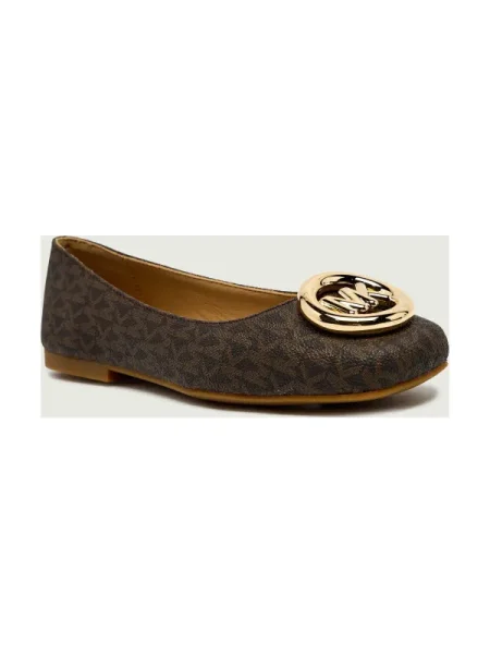 Michael Kors Balerina MILAN bőr hozzáadásával barna