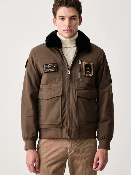 Aeronautica Militare krátká bunda hnědá