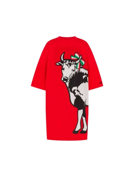 Wielobarwność sukienka Moschino garniturowa