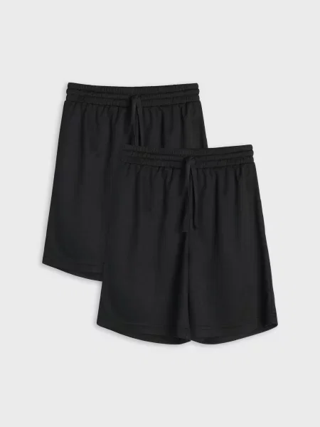 Sinsay Sportovní kraťasy Active 2 pack černá