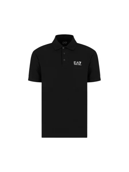 Emporio Armani polo z nadrukiem czarny