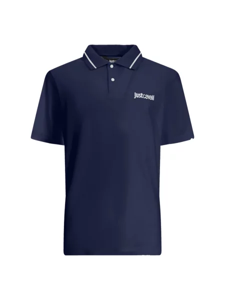 Koszulka polo Just Cavalli niebieska
