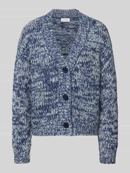 Fynch-Hatton kardigan z zawartością alpaki i wełny Kobiety niebieski|biały marmurkowy L biały
