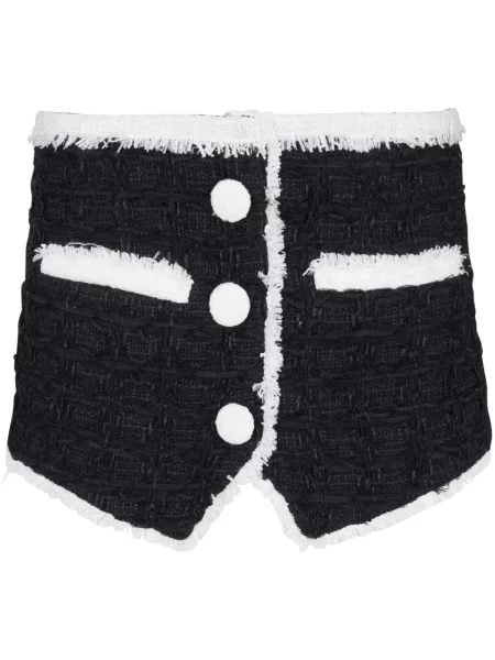 Fusta mini Balmain din tweed negru