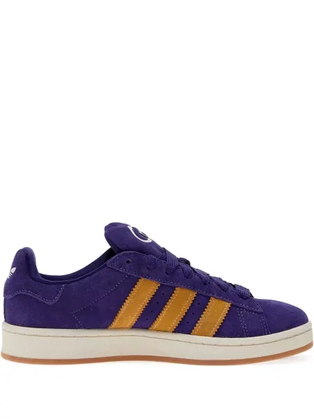 Papuci Adidas din piele de căprioară albastru