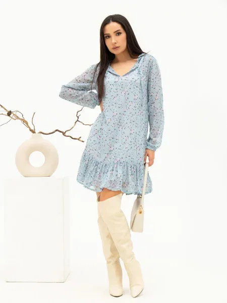 ISSA Plus Сукня міні блакитний