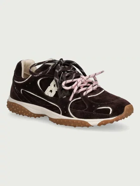 Nokwol Neo Brown Suede sneakers pentru femei din piele întoarsă maro