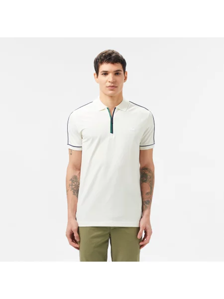 Поло Lacoste белое