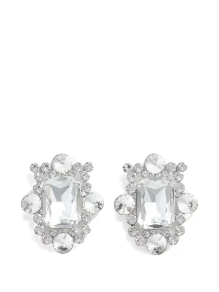 Cercei Self-portrait de cristal argintiu