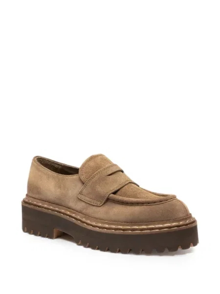 Pantofi loafer Officine Creative din piele de căprioară