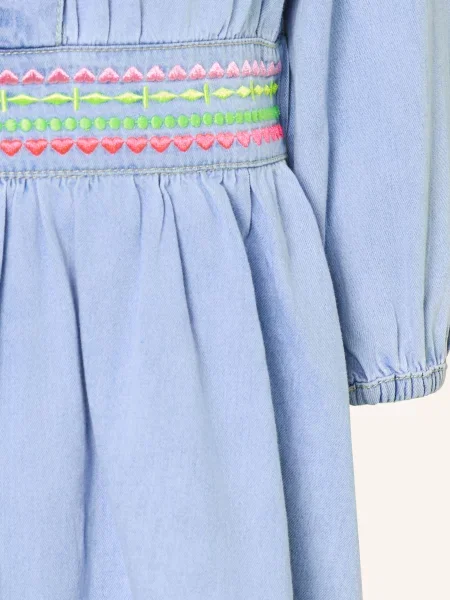 Billieblush Sukienka Dżinsowa blau żółta