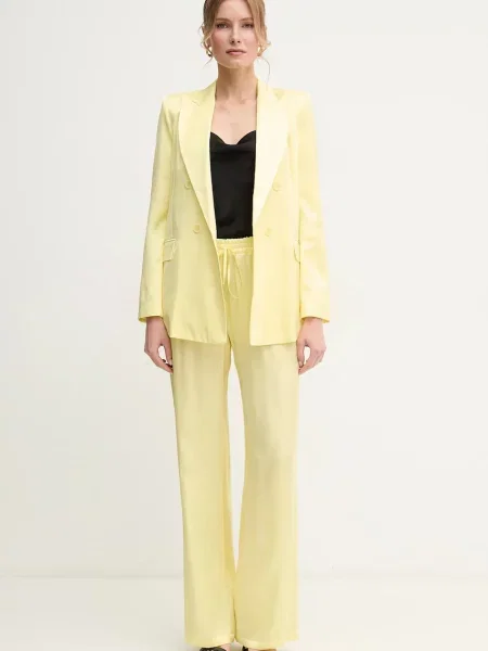 Піджак Ermanno Scervino двобортний однотонний жовтий