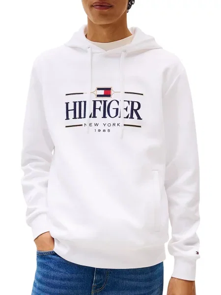 Hoodie Tommy Hilfiger s kapuco bela