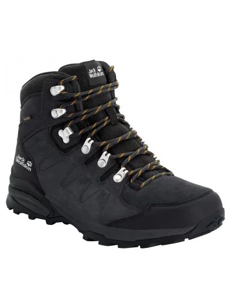 Кожаные ботинки Jack Wolfskin серые