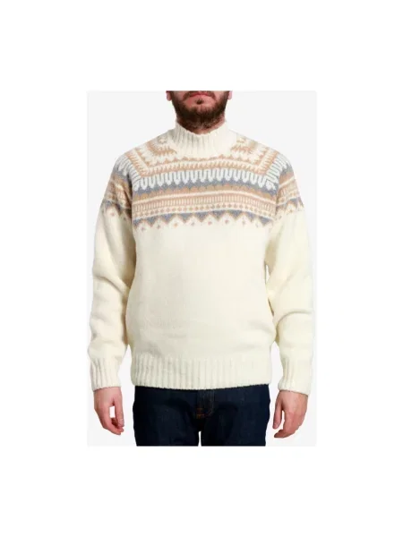 Sweter z golfem Gran Sasso beżowy