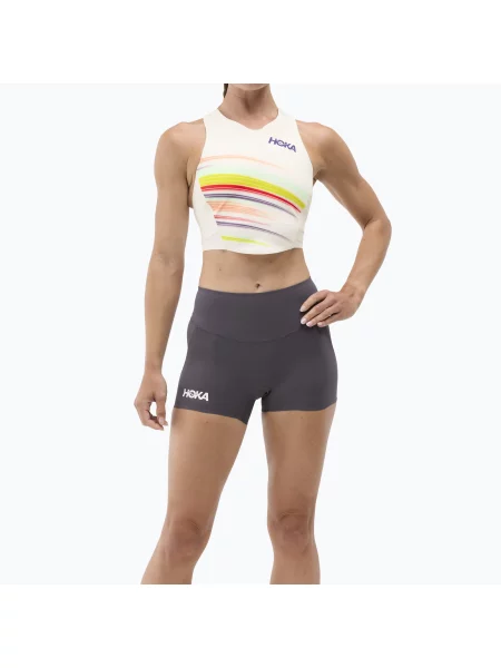 Pantaloni scurți de alergare pentru femei HOKA Race Day Fitted squid ink