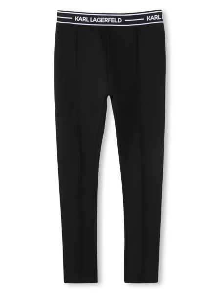 Legginsy dziecięce Karl Lagerfeld czarne