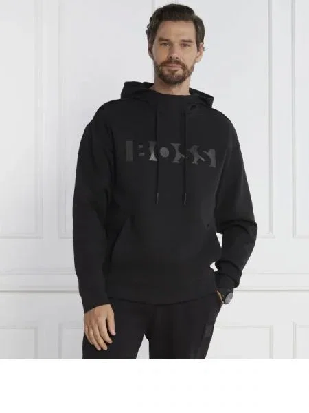 BOSS GREEN Hanorac Selway negru