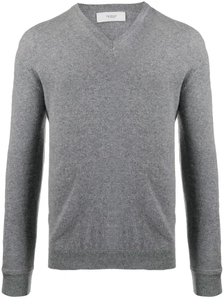 Pulover Pringle Of Scotland din cașmir cu decolteu în V gri