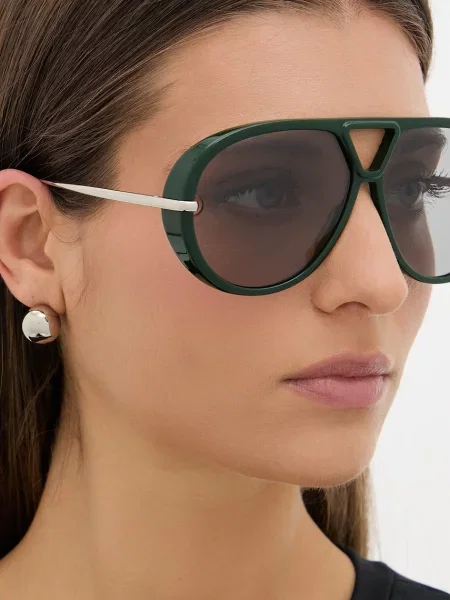 Bottega Veneta női pilóta napszemüveg zöld