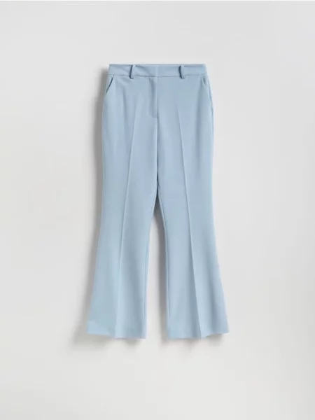 Reserved Pantaloni evazați la dungă albastru-deschis albastru