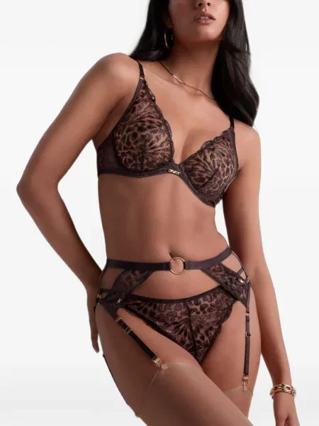 Sutien Aubade cu broderie maro