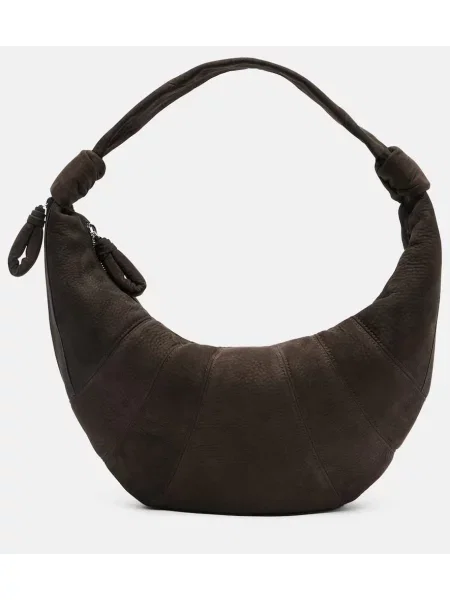 Geantă Lemaire din piele de căprioară mini maro