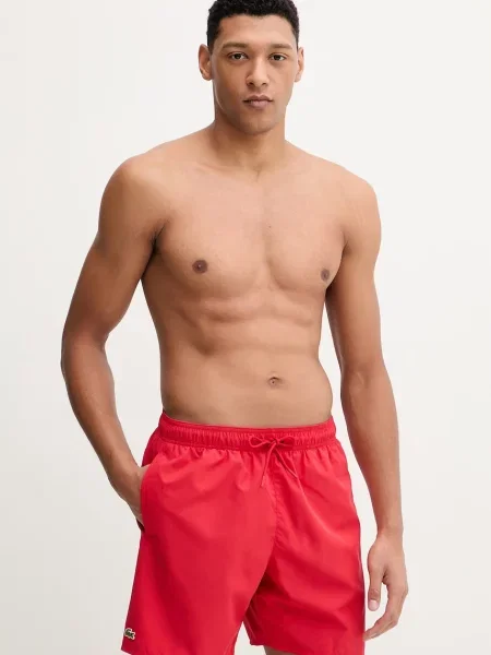 Férfi Lacoste úszónadrág piros/zöld. Méret: XL piros
